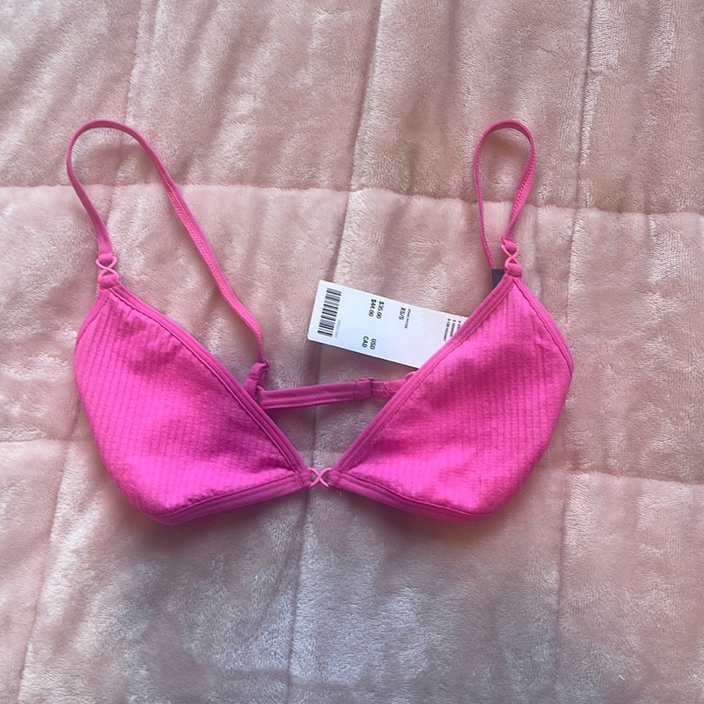 pink bikini top